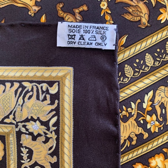 Hermès Scarf 35X35 Chasse en Inde - Picture 5 of 8